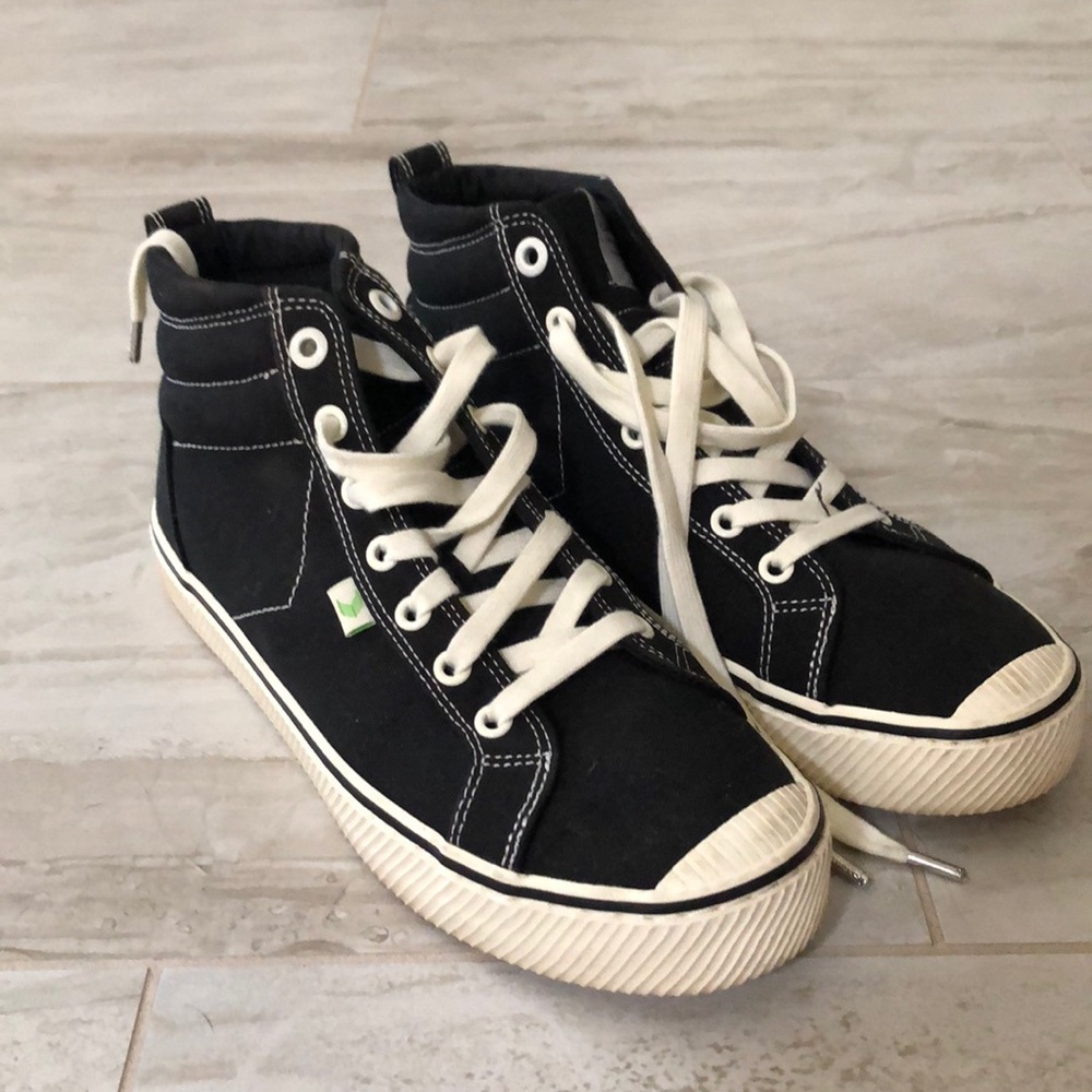 Black high top shoes